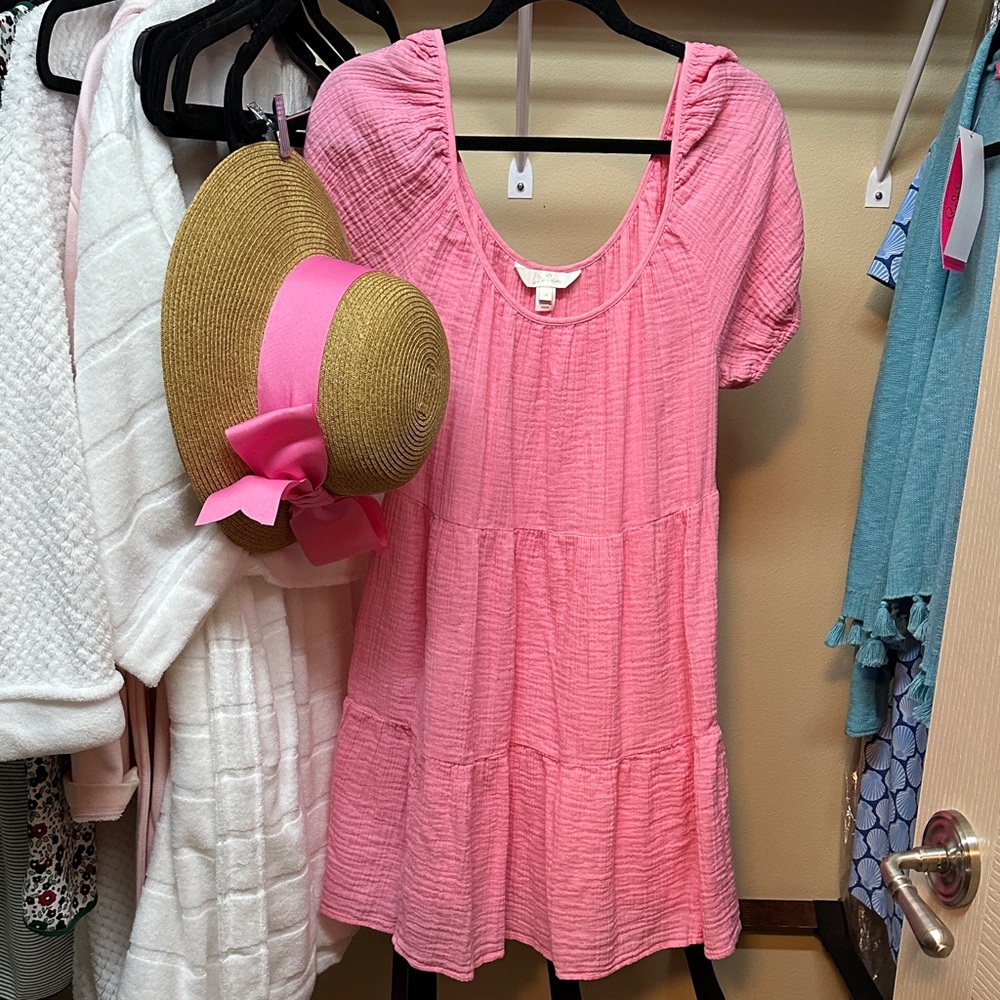 Lilly Pulitzer Pink Flowy dress, size medium
